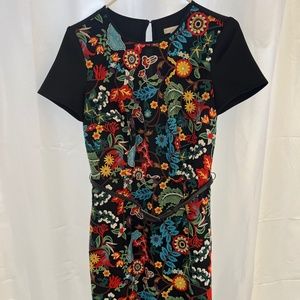 Flower Lace Appliqué Dress